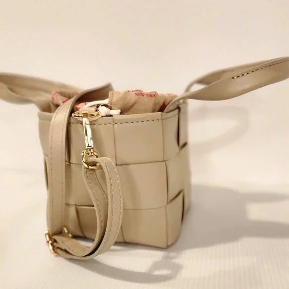 Persaman New York Italy Made Selma Genuine Leather Tiny Tote/Shoulder Bag NWOT - Picture 6 of 16